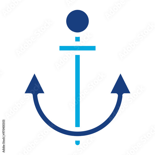 Anchor icon vector image. Can be used for Rock Climbing.