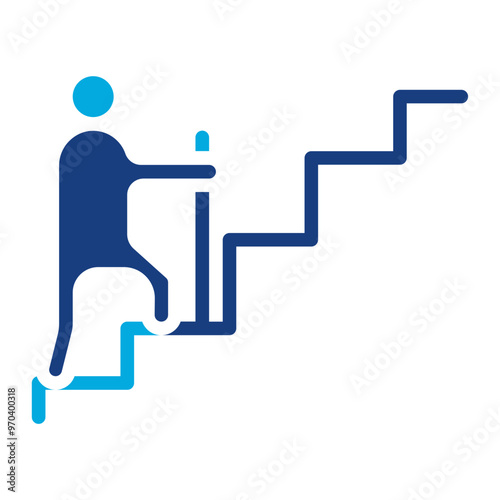 Climbing Grade icon vector image. Can be used for Rock Climbing.