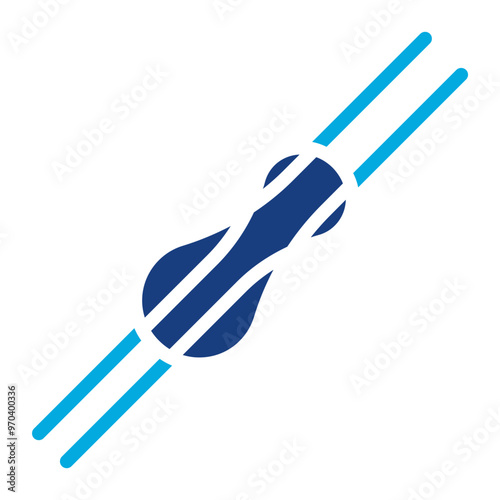 Climbing Knots icon vector image. Can be used for Rock Climbing.