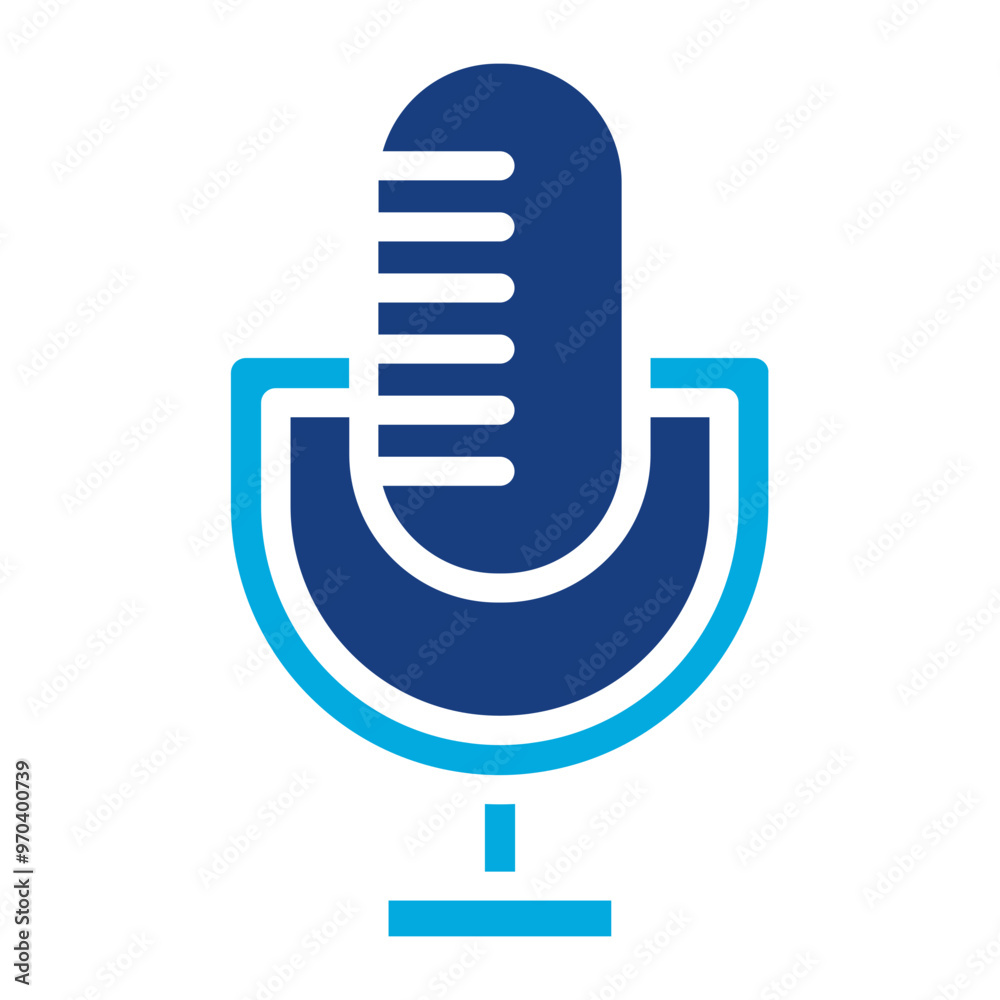 Microphone icon vector image. Can be used for Job Fair. Microphone icon vector image. Can be used for Job Fair.