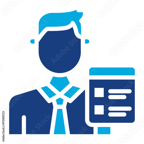 Recruiter icon vector image. Can be used for Job Fair.