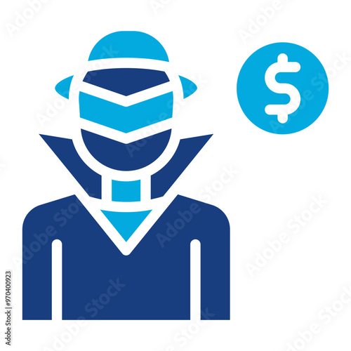 Fraud icon vector image. Can be used for Business Risks.