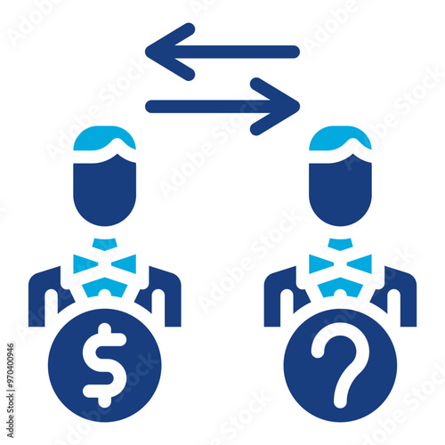 Insider Trading icon vector image. Can be used for Business Risks.