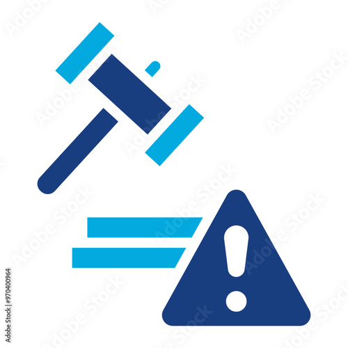 Litigation Risk icon vector image. Can be used for Business Risks.