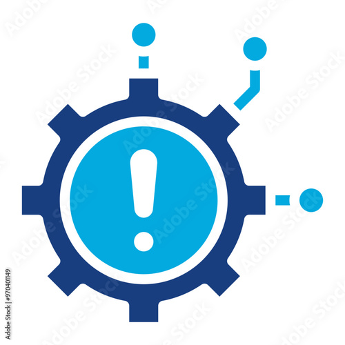 Technology Failure icon vector image. Can be used for Business Risks.