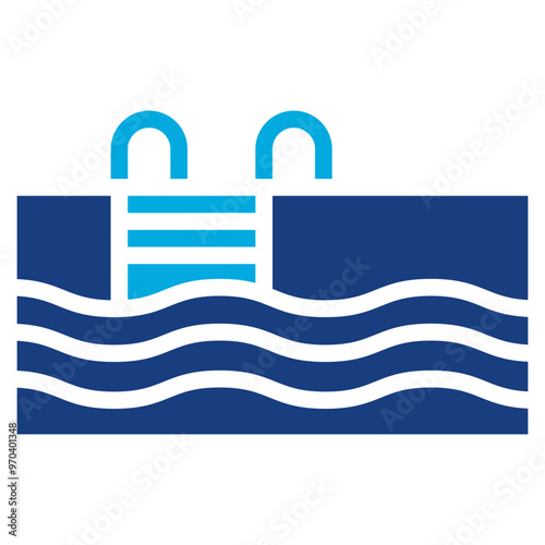 Pool icon vector image. Can be used for Sun Protection.