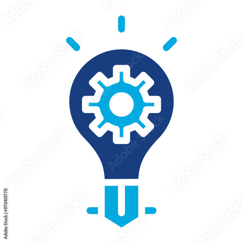 Idea Generation icon vector image. Can be used for Organization.