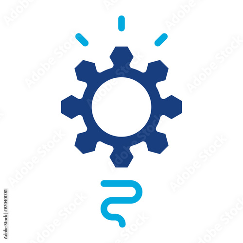 Innovation icon vector image. Can be used for Organization.