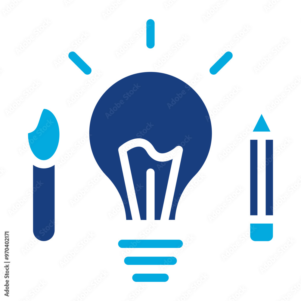 Creativity icon vector image. Can be used for Thought Leadership. Creativity icon vector image. Can be used for Thought Leadership.