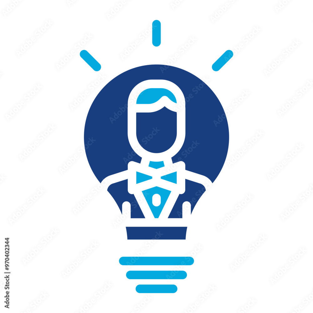 Inspiration icon vector image. Can be used for Thought Leadership. Inspiration icon vector image. Can be used for Thought Leadership.