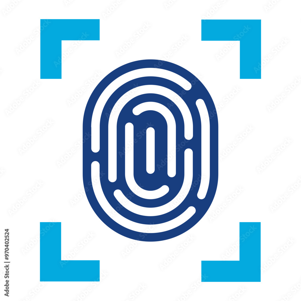 Biometric Sensor icon vector image. Can be used for Sensors. Biometric Sensor icon vector image. Can be used for Sensors.