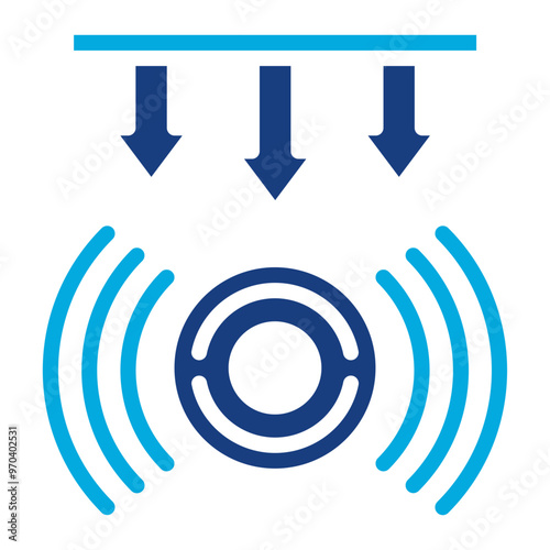 Force Sensor icon vector image. Can be used for Sensors.
