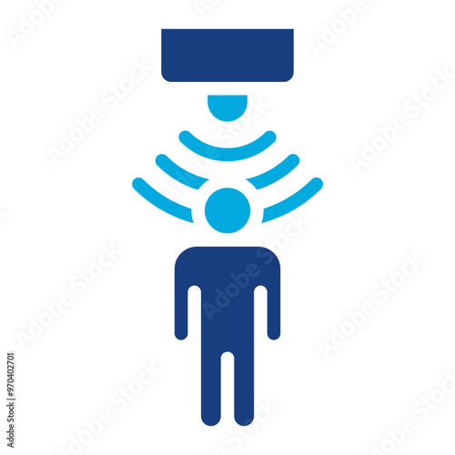 Presence Sensor icon vector image. Can be used for Sensors.