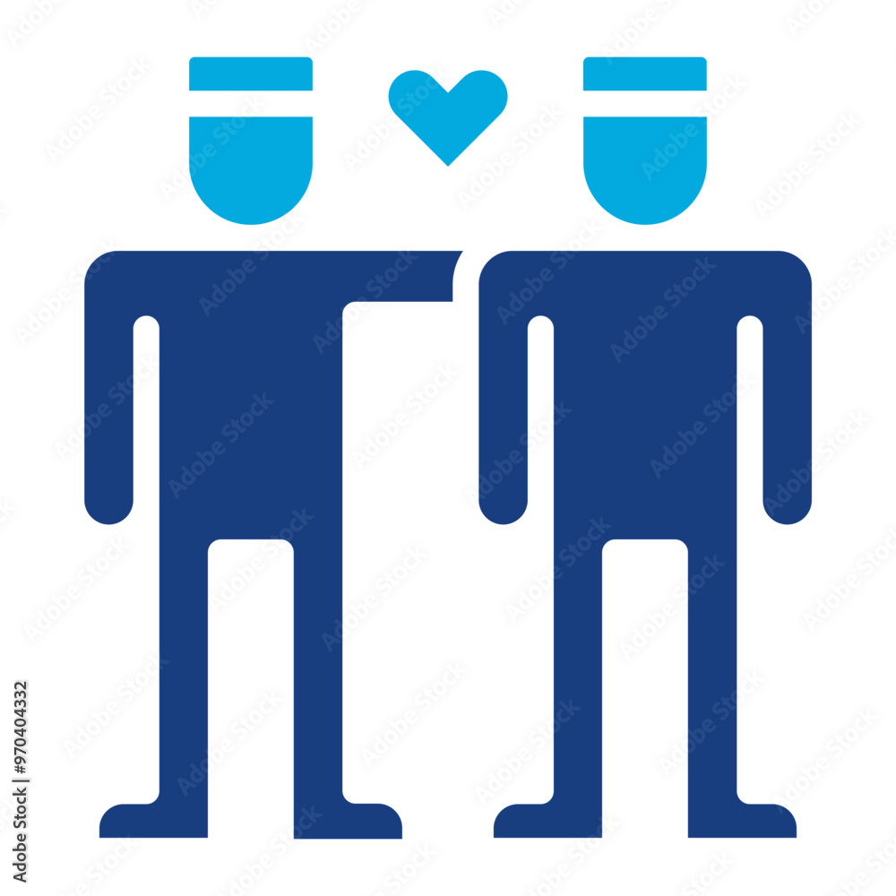 Friendship icon vector image. Can be used for World Refugee Day. Friendship icon vector image. Can be used for World Refugee Day.