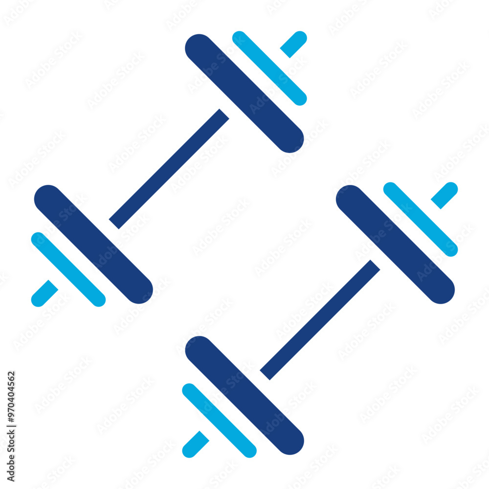 Dumbbell icon vector image. Can be used for Fitness. Dumbbell icon vector image. Can be used for Fitness.
