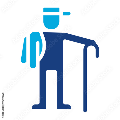 Refugee icon vector image. Can be used for World Refugee Day.