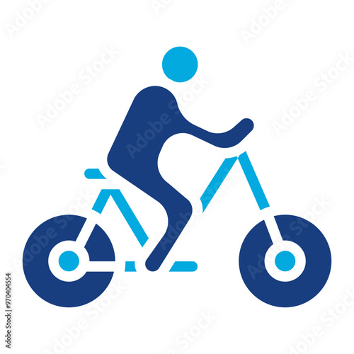 Cycling icon vector image. Can be used for Fitness.