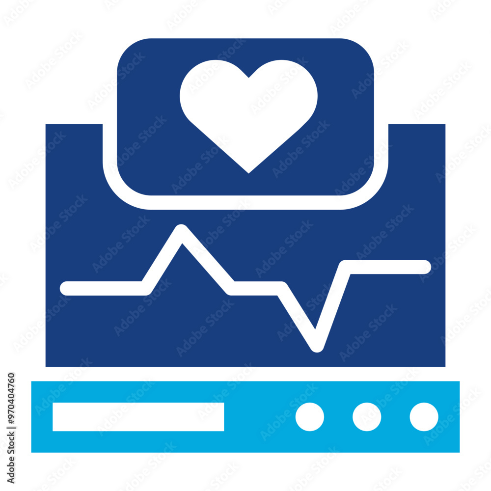 Heart Rate Monitor icon vector image. Can be used for Fitness. Heart Rate Monitor icon vector image. Can be used for Fitness.