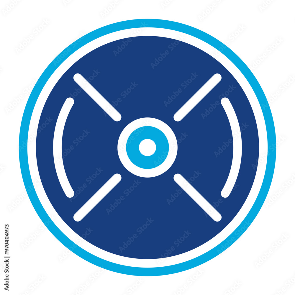 Weight Plate icon vector image. Can be used for Fitness. Weight Plate icon vector image. Can be used for Fitness.