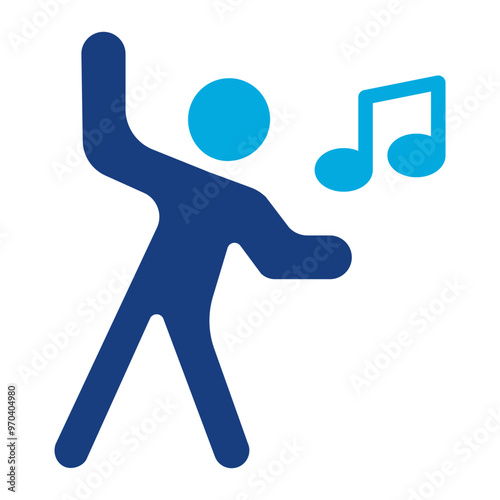 Zumba icon vector image. Can be used for Fitness.