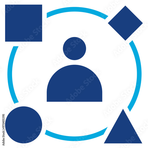 Diversity icon vector image. Can be used for Hiring Process.