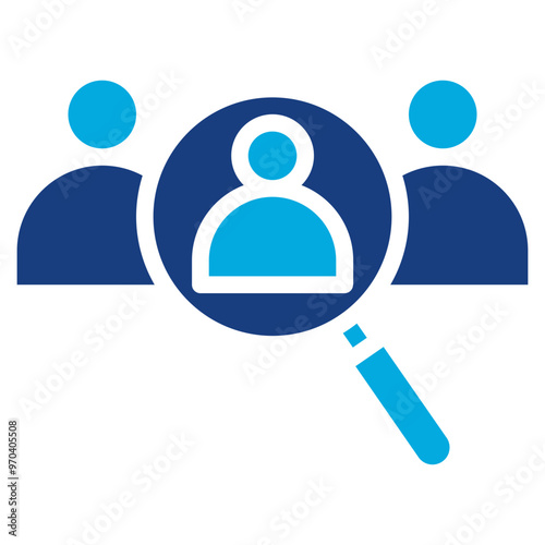 Hiring Team icon vector image. Can be used for Hiring Process.