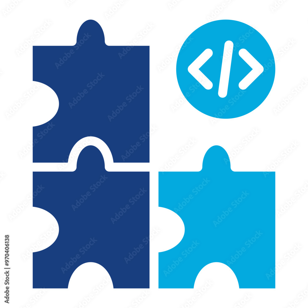 Obraz premium Integration Testing icon vector image. Can be used for Software Testing.