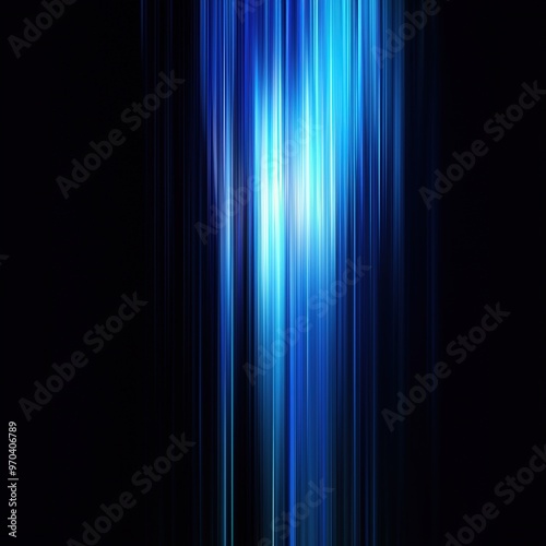 Abstract blue light streaks