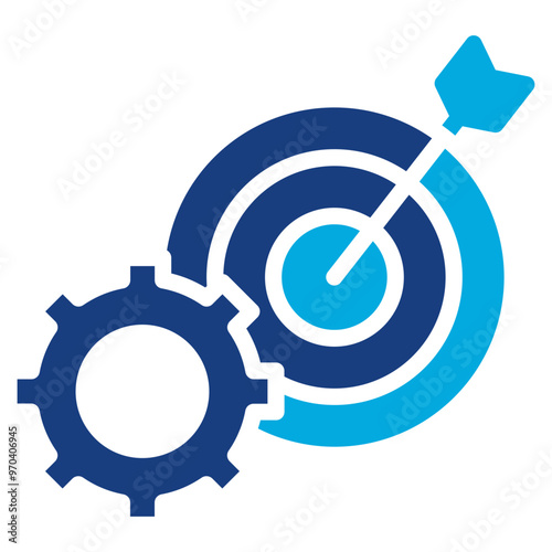 Goal Setting icon vector image. Can be used for ADHD.