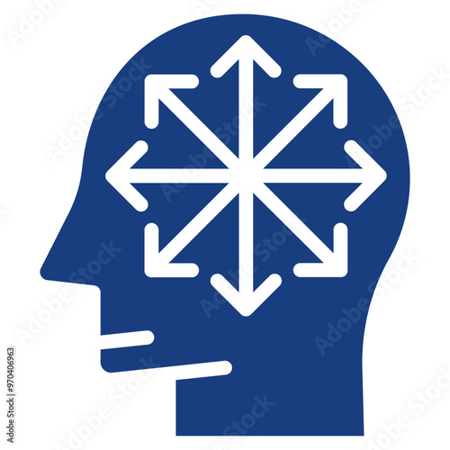 Inattention icon vector image. Can be used for ADHD. photo