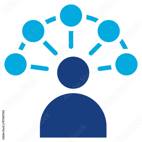 Social Skills icon vector image. Can be used for ADHD.