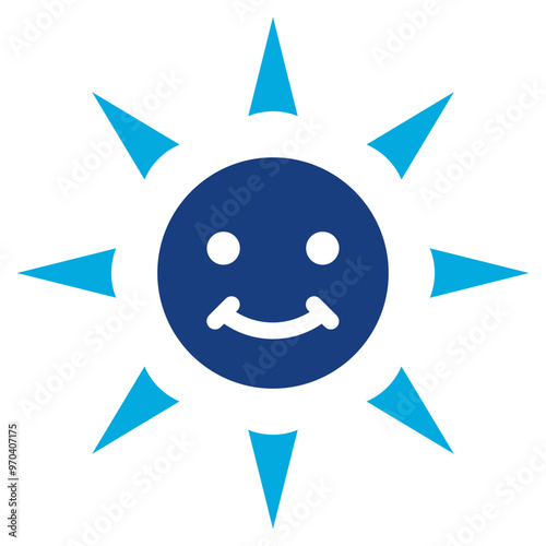 Before Sun icon vector image. Can be used for Skin Burns.