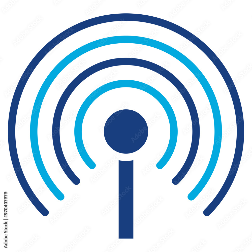 Radio Waves icon vector image. Can be used for Press Freedom Day. Radio Waves icon vector image. Can be used for Press Freedom Day.