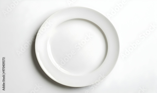 ceramic plate isolated on white background