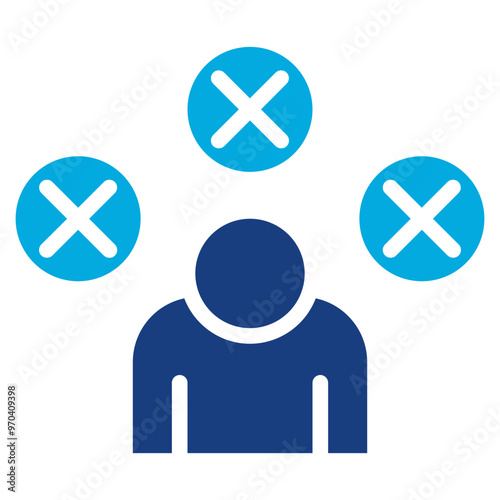 Anxiety icon vector image. Can be used for Allergy Symptoms.