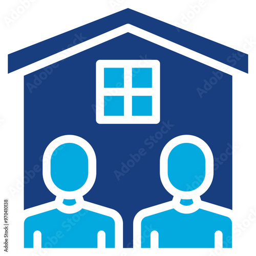 Roommates icon vector image. Can be used for Social Relationship. photo