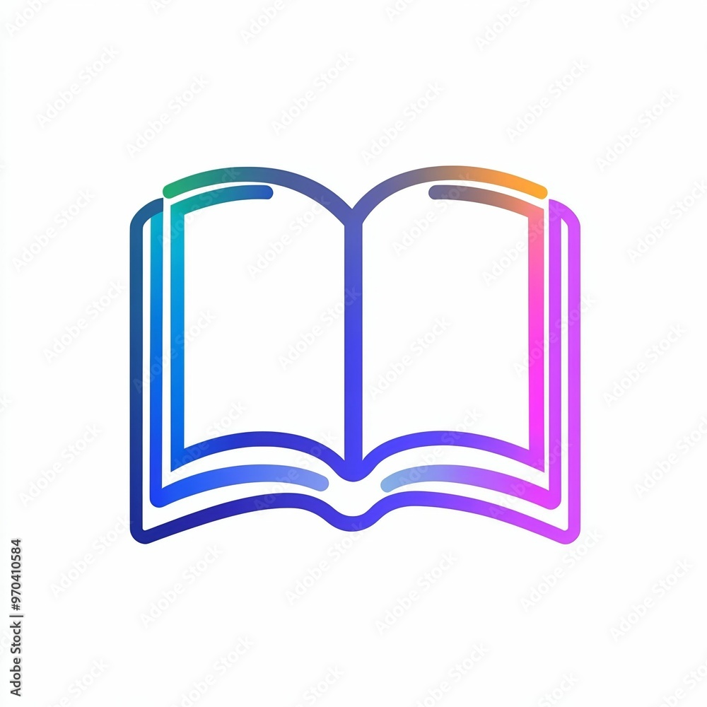 An open book with vibrant colors represents education and curiosity, inviting viewers to explore new ideas and information