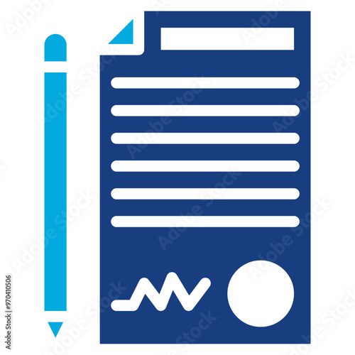 Contract icon vector image. Can be used for Compilance and Regulation. photo