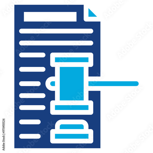 Enforcement icon vector image. Can be used for Compilance and Regulation.