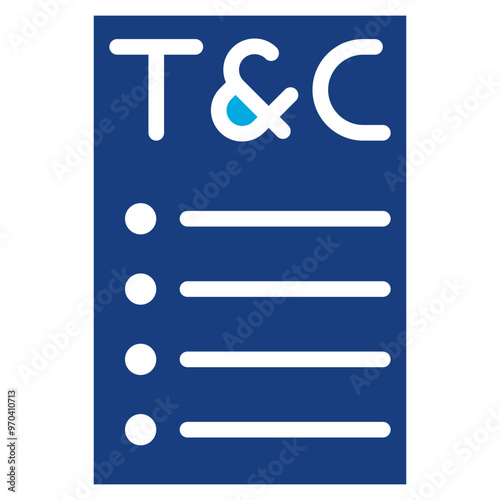 Terms icon vector image. Can be used for Compilance and Regulation.