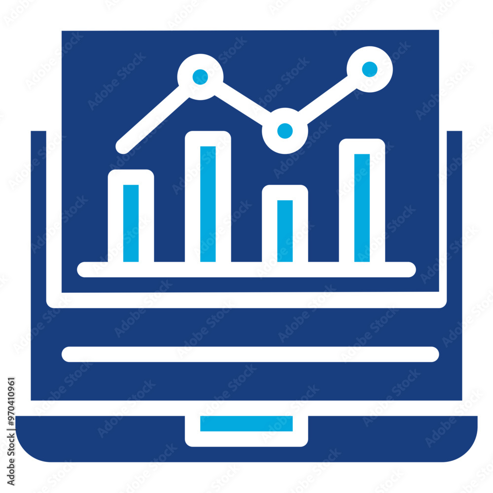 Market Trends icon vector image. Can be used for Market Research. Market Trends icon vector image. Can be used for Market Research.