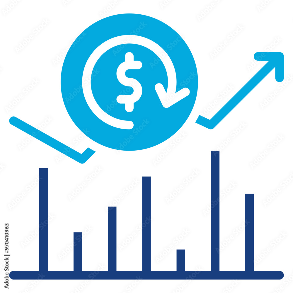 ROI icon vector image. Can be used for Market Research. ROI icon vector image. Can be used for Market Research.