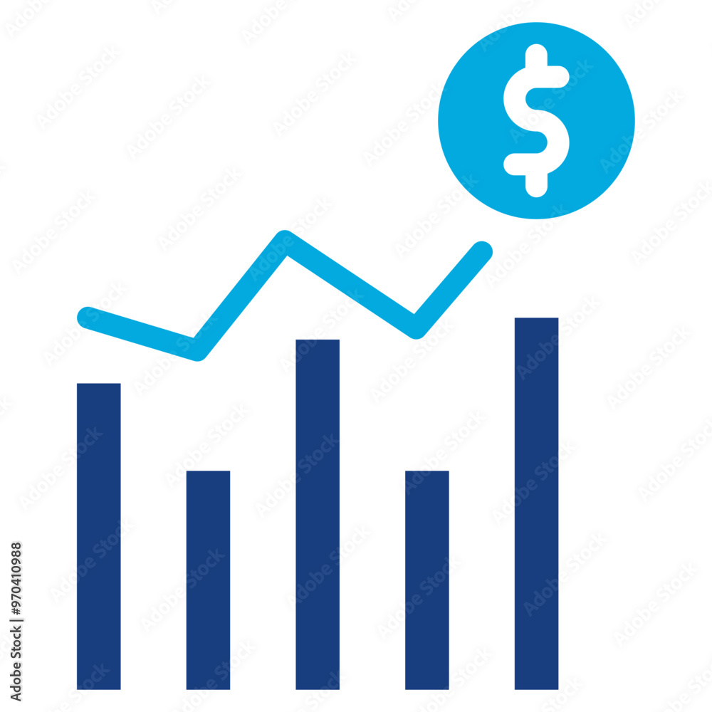 Trend icon vector image. Can be used for Market Research. Trend icon vector image. Can be used for Market Research.