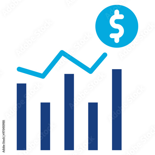 Trend icon vector image. Can be used for Market Research.