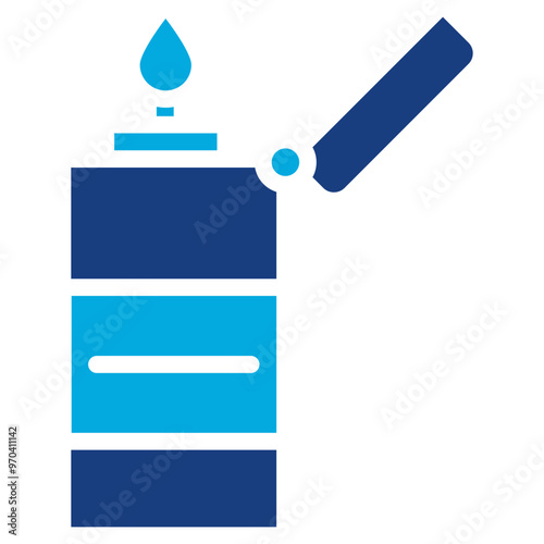 Lighter icon vector image. Can be used for Smoking.