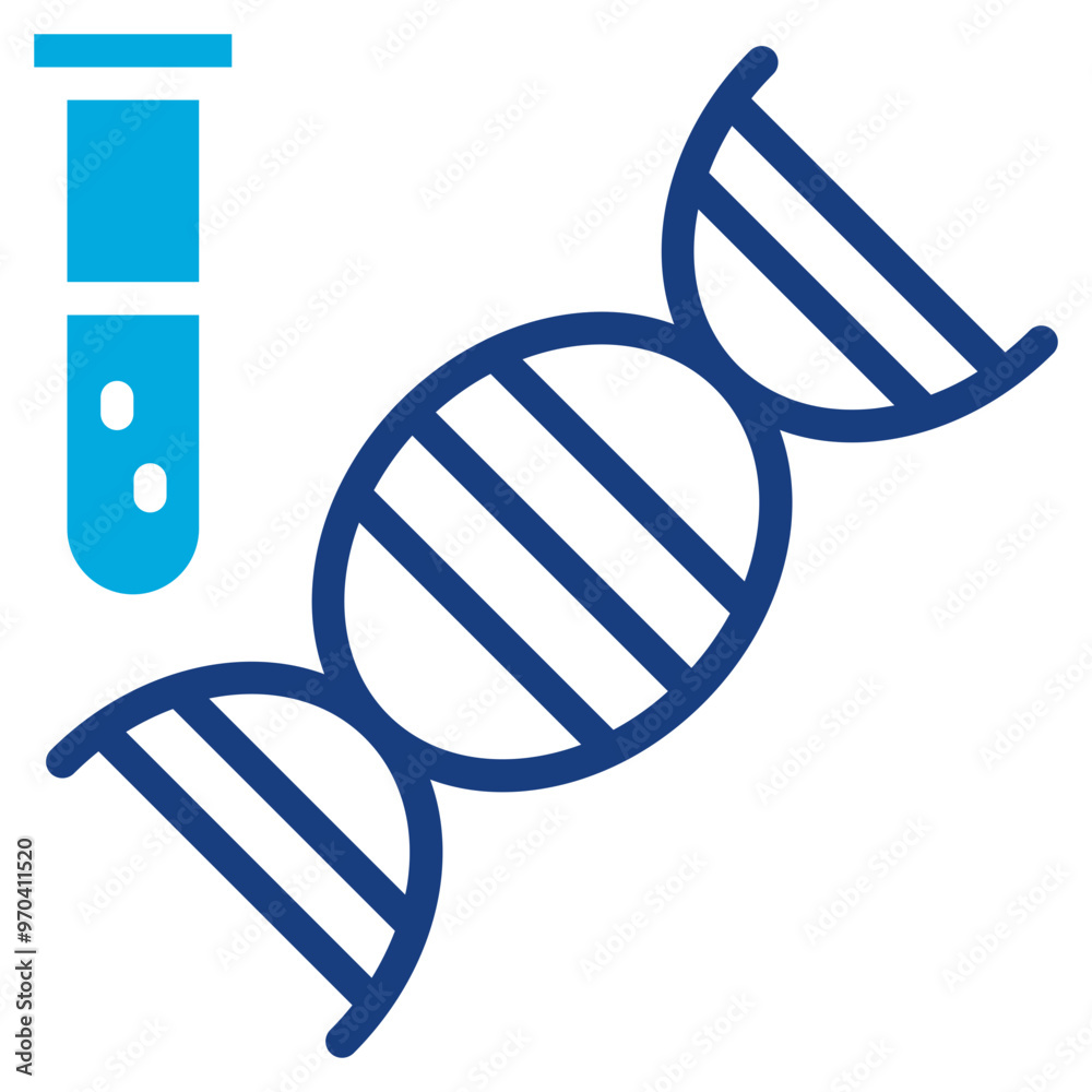 DNA Test icon vector image. Can be used for Medical Tests. DNA Test icon vector image. Can be used for Medical Tests.