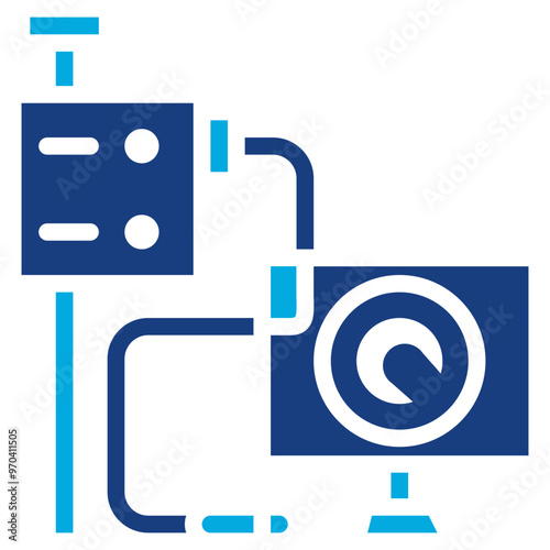 Colonoscopy icon vector image. Can be used for Medical Tests.