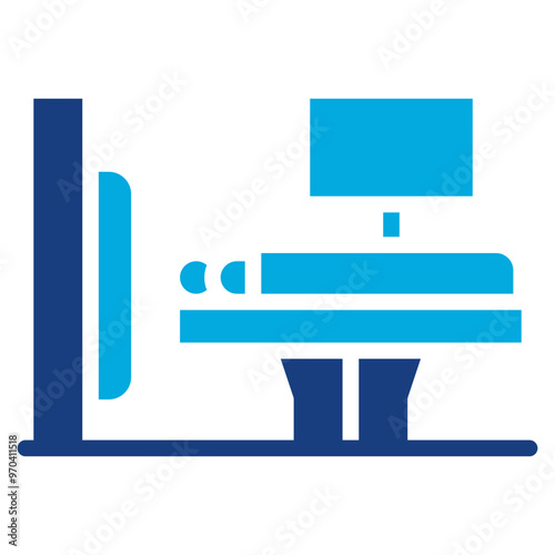 CT Scan icon vector image. Can be used for Medical Tests.