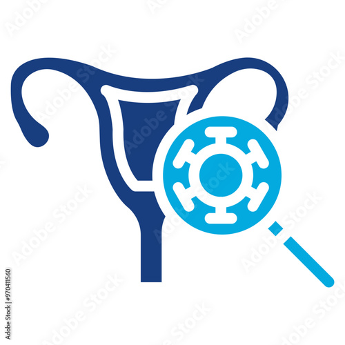 Papillomavirus Test icon vector image. Can be used for Medical Tests.