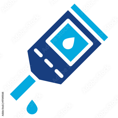 Glucose Test icon vector image. Can be used for Medical Tests.
